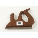 A craftsman made small staircase saw with mahogany handle G+