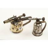 Two brass blow lamps G