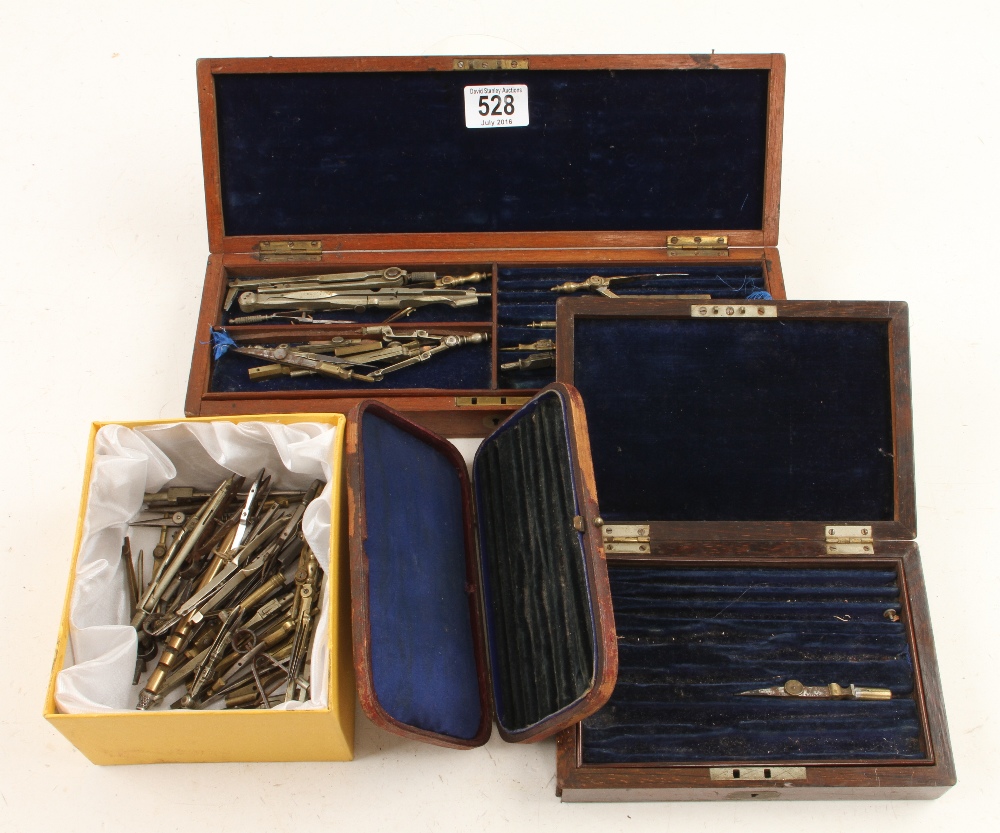 A quantity of drawing instruments