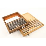 Two 83 piece imperial slip gauge block sets 0.