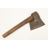 A small French R/H side axe with unclear makers mark and 6" edge G