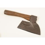 A 19c French coopers R/H side axe by VERDIER A Aiguvive Garantie with dimpled cheeks and 10" edge