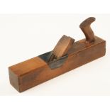 A rare 16" KIMBERLEY Patent beech jack plane with iron throat stamped Highest Awards Three Gold