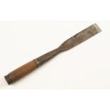 An early 1 1/4" firmer chisel by JOSEPH CARTER G