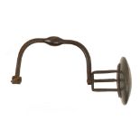 An early iron cage head brace with oak head and thumb screw pad G
