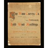 The Wood Carving Co; 1899 Solid Wood Mouldings,