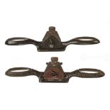 Two PRESTON No 1390 flat and round sole adjustable spokeshaves G