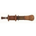 A nice quality boxwood and brass bow drill,