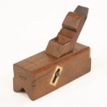 A sliding box type beech chamfer plane by CLEGG (over stamped) Shepherd's Bush 6 1/2" x 2" G+