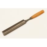 A deep 2" in-canal gouge by WARD with boxwood handle 16" o/a G++