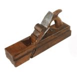 A rare double boxed twin iron handled moulding plane by MATHIESON 14" x 3 1/4" marked 1" and 1/4 G+