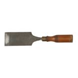 A 3" paring chisel by SORBY with scuffed beech handle G+