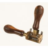 A most unusual and fine quality STANLEY? No 67 universal spokeshave in brass with figured rosewood