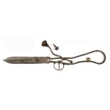 A most unusual pair of trigger actioned scissors,