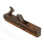 An early 16" panel plane by MUTTER with internal wood depth stop and sole fence,