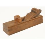 An early 12" beech mitre plane stamped IOHN FREEMAN zb ur.