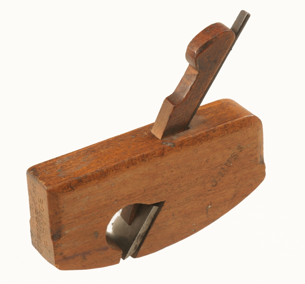 A miniature beech compass rebate plane by BUCK 3 1/2" x 3/4" G.