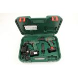 A pair of BOSCH cordless drills in orig case G