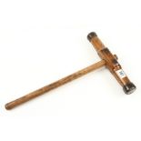 A shipwrights hornbeam caulking mallet G