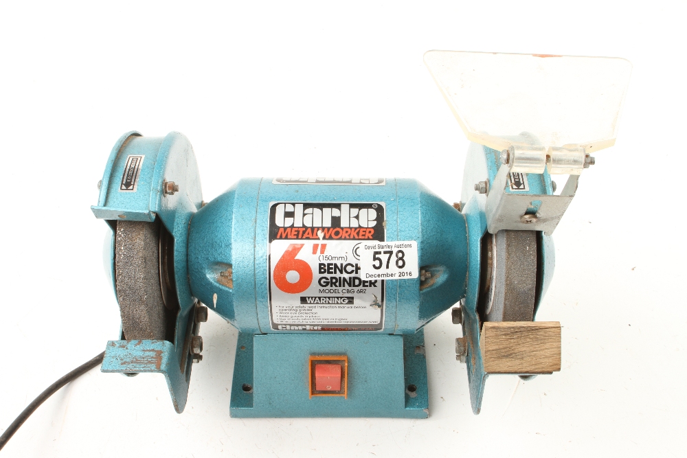 A CLARKE 6" bench grinder