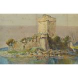 WILLIAM MONK
Castle by an Irish Lake
Watercolour
Signed
31 x 47cm