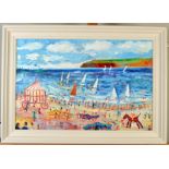 SIMEON STAFFORD
A day out at the beach
Oil on canvas
Signed
49.