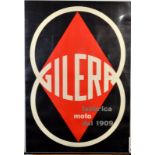 Advertising poster for Gilera motorcycles
Designed by Ugo Riboldi
1950's
70 x 100cm
 Condition