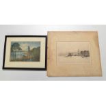 CLAUDE ROWBOTHAM
Landscape
Etching aquatint
Together with one other etching by Alex Haig