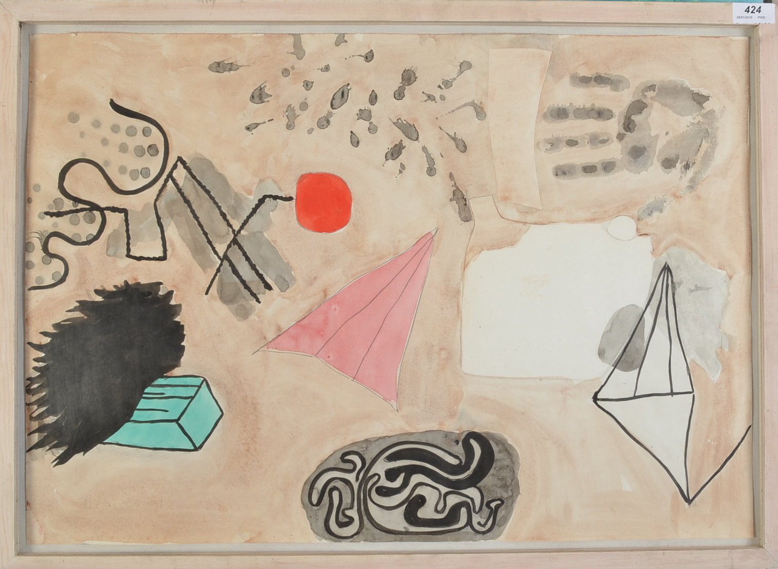 MICHAEL BROIDO
Untitled
Mixed media on paper
1991
69 x 50cm
The Michael Broido Collection
Michael - Image 2 of 2