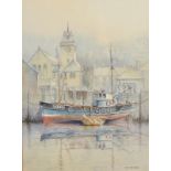 SAM BURDEN
Fowey Fishing Boat
Watercolour
Signed
33 x 25cm