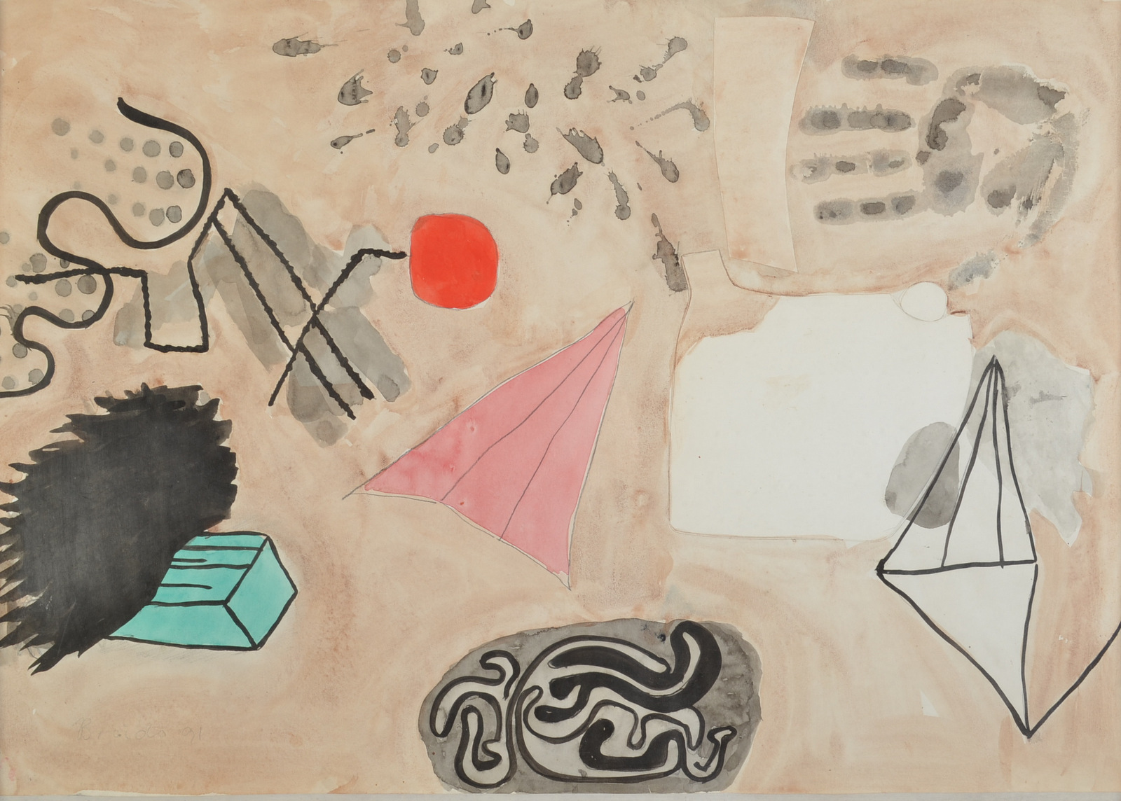 MICHAEL BROIDO
Untitled
Mixed media on paper
1991
69 x 50cm
The Michael Broido Collection
Michael