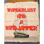 'Wanderlust and a Windjammer'
A collection of large nautical cartoon drawings
Possibly from a