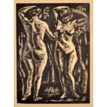 ROGER FRY
Two nudes 
From a set of twelve original woodcuts
published by Virginia Woolf
Hogarth
