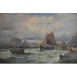 WILLIAM ANSLOW THORNLEY
Off Pendennis near Falmouth 
Oil on canvas 
Signed,