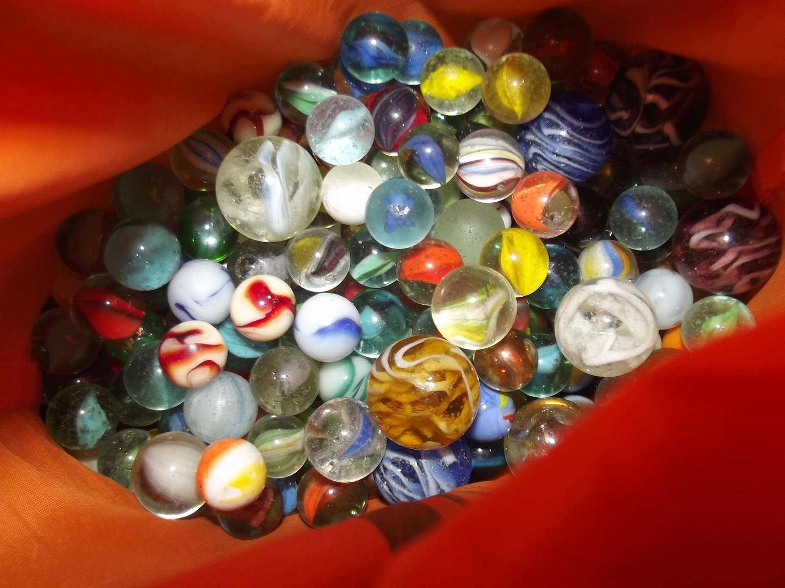 A bag of glass marbles. - Image 2 of 2