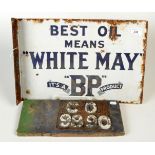 An early 20th century white enamel,