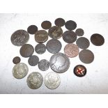 Miscellaneous 18th century and later copper, modern £5 etc.