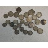 Approximate £1-80 face value pre 1947 British silver.