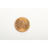 1895 U.S.A. gold liberty head $10 dollar coin E.F.