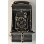 A Kodak Series III autographic bellows camera.