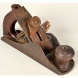 A Steers patent number 303 adjustable plane, length of the rosewood inlaid sole 22.5cm.