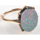 An opal doublet 15ct.