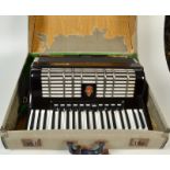 A 1950s Galotta Continent piano accordian in a fitted case.