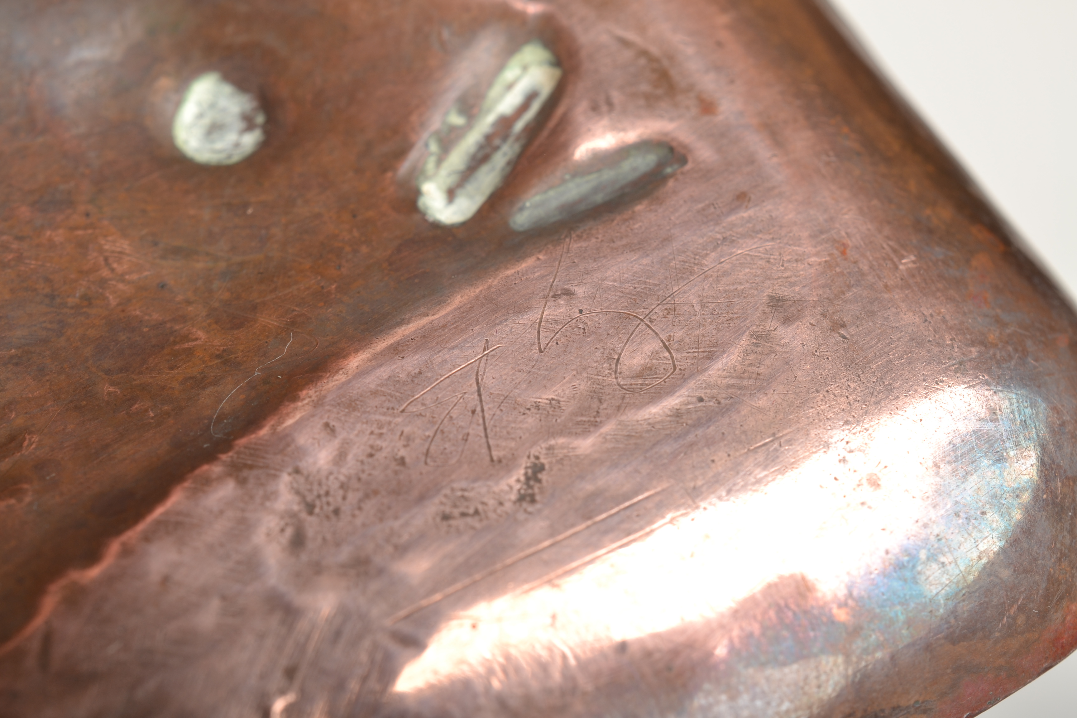 A good Newlyn copper fish decorated pin tray, possibly by Tom Batten, - Image 4 of 4