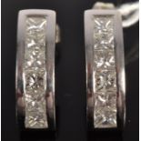 A pair of contemporary 18ct.