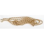 A 9ct. gold belcher link chain, 5.5g.