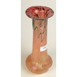 A Loetz style art glass vase, height 26cm.