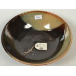 A Russel Coates, 'YO' mark studio pottery bowl, diameter 32.5cm.