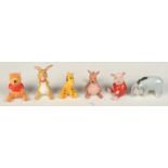 Six Beswick Disney Winnie the Pooh figures, one damaged.