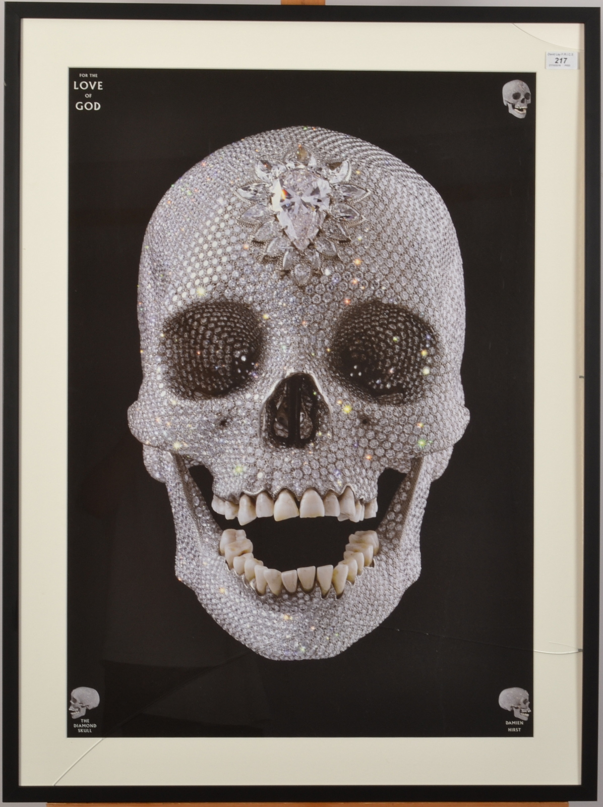 DAMIEN HURST The Diamond Skull Poster - Image 2 of 2